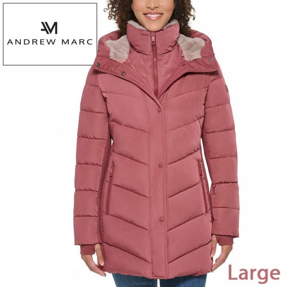 Andrew Marc Ladies' Walker Jacket - PINK - L NWT - Picture 1 of 5